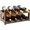 2 Tiers Walnut, variant on SENYUM Upgrade Wine Rack Free Standing Floor,Display Wine Storage Shelves with Table Top, Easy-Assembly Freestanding Bamboo Wine Racks for Kitchen Dining Room Bar