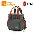 thumbnail image 4 of TRANSLINK Tote Bag for Women Large Canvas Insulation Lunch Bags Work Bag Satchels Handbags, 4 of 8
