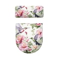 thumbnail image 5 of HELLHERO Flower and Bird Stylish for Toilet Stretch Toilet Cover Elastic Edge Soft Reusable, 5 of 5