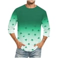 thumbnail image 1 of Tops para hombre, blusas y camisas de cuello redondo y manga corta para hombre, blusas casuales de moda con cuello redondo y manga corta, blusas para hombre, blusas de poliéster para hombre, 1 of 4