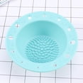 thumbnail image 2 of FELTECHELECTR 1 limpiador de brochas de silicona para maquillaje, soporte para brochas de maquillaje, almohadilla limpiadora (verde menta), 2 of 6