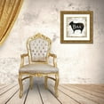 thumbnail image 3 of Pugh, Jennifer 12x12 Gold Ornate Wood Framed with Double Matting Museum Art Print Titled - Farmhouse Sheep, 3 of 4