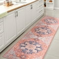 thumbnail image 4 of JONATHAN Y WASHABLE 2 x 10 Runner Rug, Maris Ornate Medallion - Terracotta/Navy, WSH109A-210, 4 of 4