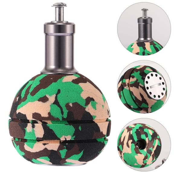 ETEREAUTY 1Pc EVA Fishing Reel Handle Knob with Camouflage Metal Design, Tackle Tool for Fishing Reel Replacement