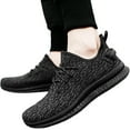 thumbnail image 5 of Mens Non Slip Walking Sneakers Lightweight Breathable Slip on Running Shoes Athletic Gym Tennis Shoes, 5 of 9