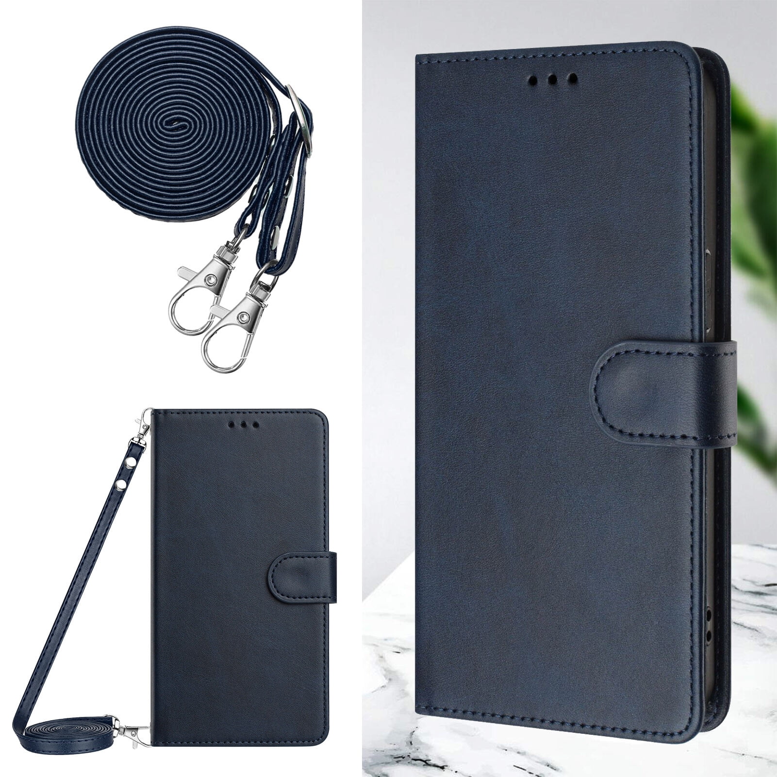 Samsung Galaxy S10 lite Case ,RFID Blocking Cover Crossbody Lanyard Flip Leather Wallet Case for Samsung Galaxy S10 lite
