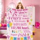 thumbnail image 1 of LHSHID Happy 16th Birthday Throw Blanket for Girls 16 Years Old Flannel Fleece Blanket Sixteenth Birthday Gift Ideas Decoration for Teen Daughter Niece Granddaughter 50x60in, 1 of 6