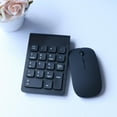 thumbnail image 3 of Mini teclado numérico 2.4G Teclado inalámbrico USB con mouse para computadora Negro perfke Teclado numérico inalámbrico, 3 of 9
