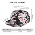thumbnail image 6 of Haiem Orchids Flowers Classic Snapback Cap Flat Bill Hat Baseball Cap Adjustable Size Cotton Dad Hat, 6 of 9