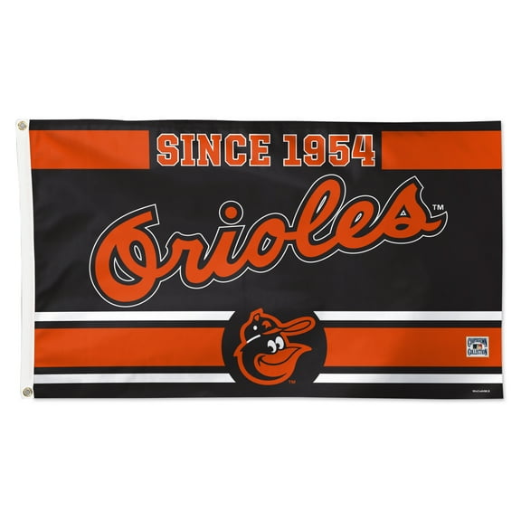 WinCraft Baltimore Orioles 3' x 5' Single-Sided Franchise Establishment Deluxe Flag
