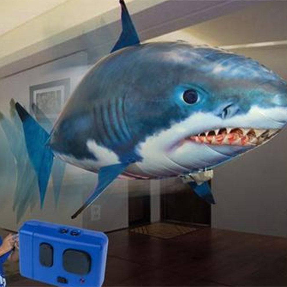 creative remote control inflatable shark toy ball