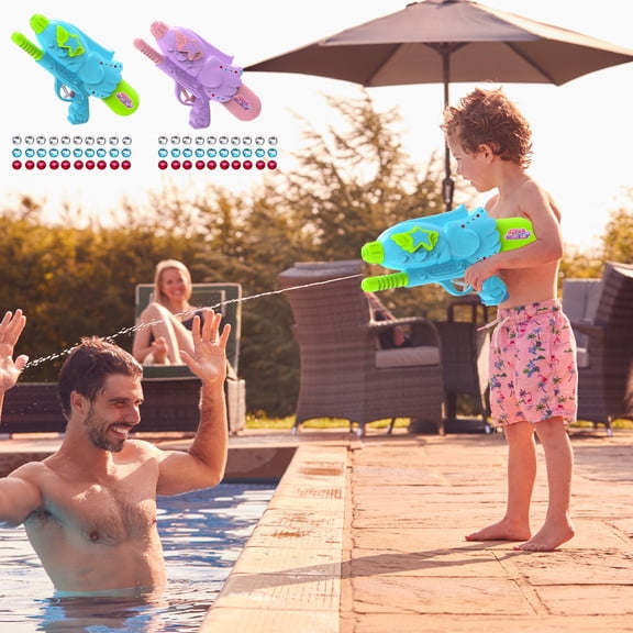 FEOLGEHLY High Capacity Water Gun, Summer Outdoor Water Blasters, Water Guns For Adults, Super Soaker Water Gun Long Range, ABS Plastic, for Beach Days, Pool Parties, Backyard Water Wars (Blue)