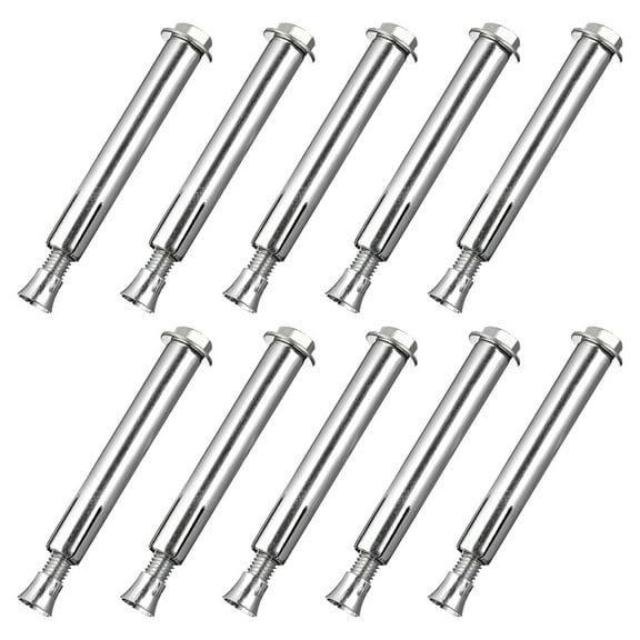 Pungan driveway bolt 10pcs Expansion Screw Bolts Heavy Duty Anchor Bolts for Building,3.74"X0.79"X0.79"