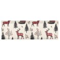 thumbnail image 6 of Yayeee Kitchen Valance Rod Pocket 54" x 18" Living Room Window Curtain, Beige Christmas Plaid, 6 of 6