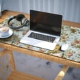 thumbnail image 3 of Long Mouse Pads for Desk,Pioneer Flower Floral Print Pattern Desk Mats on Top Of Desks, Desk Mouse Pad Extra Large with 3mm Non-Slip Base and Stitched Edge for Gaming,Office,Work,Home 35.4"x15.7", 3 of 6