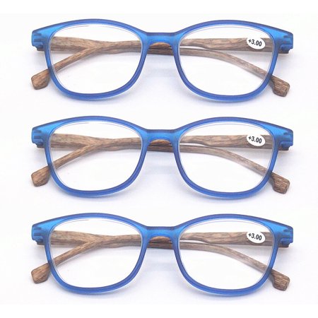 3 Pairs Womens Mens Retro Reading Glasses Spring Hinge Readers