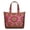 White-52, variant on Colorful Vibrant Indian Tribal Paisley Tote - Zippered Pocket & Side Compartments