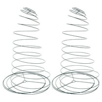 OUNONA  2 Pcs Stretchable Tomato Supporter Cage Spiral Plant Supports Green