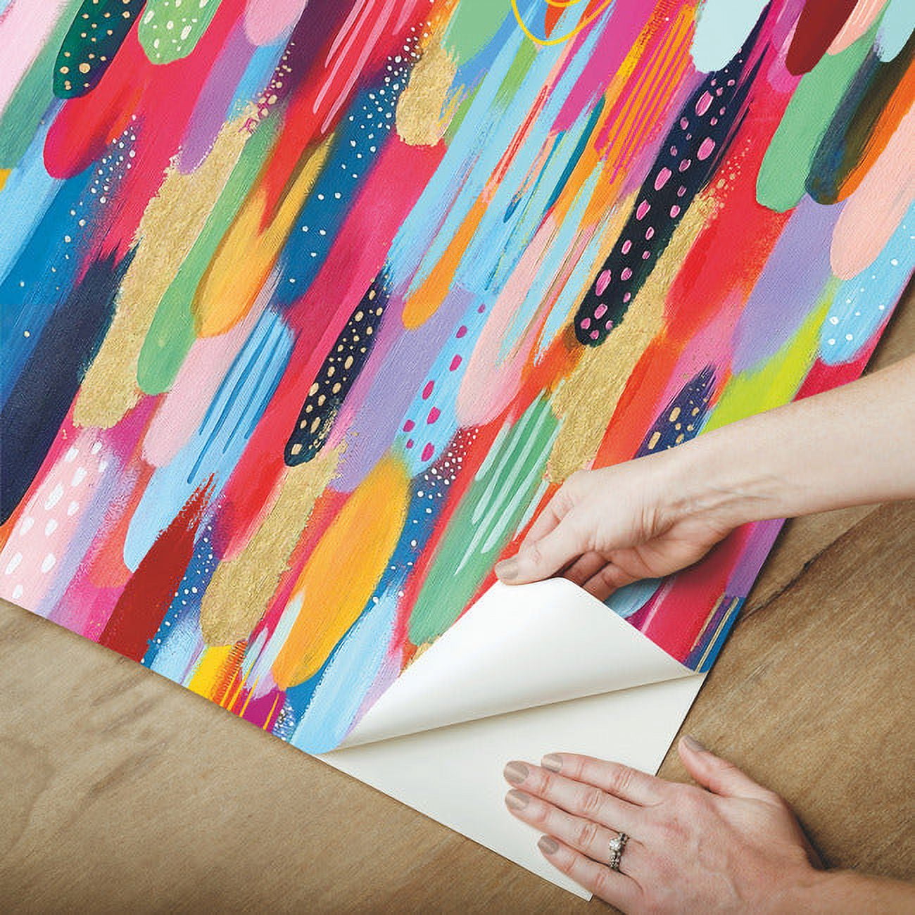 EttaVee Brushstroke Peel & Stick Wallpaper