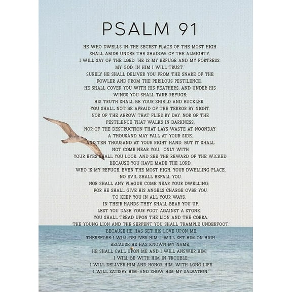 Psalm 91 Christian Today I Dwell In The Secret Place Of The Most High Inspirational Bible Verse Wall Decor For Home Church Or Prayer Room Faith Based Gift For Christian Believers