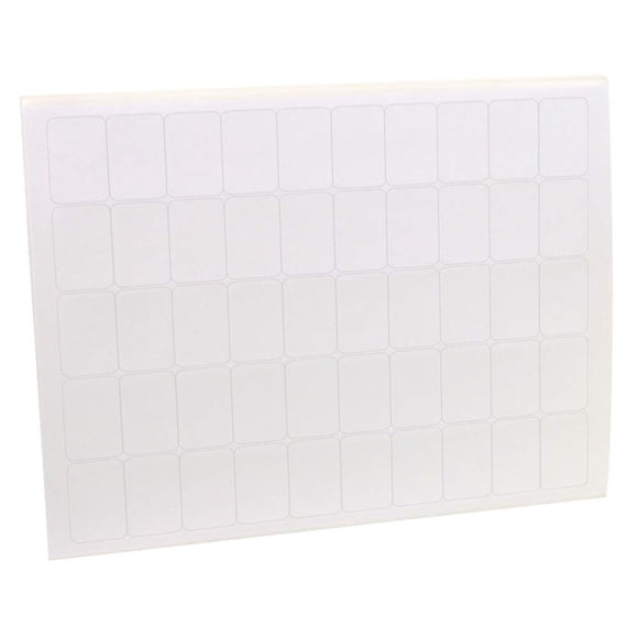 The Library Store Laser and Inkjet Premium Spine and Processing Labels 1in H x 1 1/2in W 1250/Pkg White