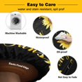 thumbnail image 3 of Elastic Fitted Round Tablecloth, Sunflower Waterproof Stretch Table Cover for 36"-44" Tables, Vintage Botanical Washable Outdoor Tablecloths for Patio, Picnic, Camping, 3 of 9