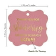 thumbnail image 7 of Inkdotpot Real Gold Foil Bracket Shape Paper Hang Tags Thank You Baby/ Bridal Shower Favor Tags Pack Of 50, 7 of 7