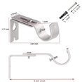 thumbnail image 2 of 2 Pack Adjustable Wall Mounted Heavy Duty Metal Curtain Rod Brackets，Universal Curtain BracketRoman Rod BracketAdjustable Curtain Rod Bracket, 2 of 5