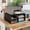 Black, variant on YQ JENMW Desktop Printer Stand with 2-Tier Open Storage Shelves,Printer Shelf and Desk File Organizer for Home Office,Black
