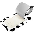 thumbnail image 2 of Square 2Pack PU Leather Cow Print Cruise Luggage Tag with Privacy Cover and Name ID Tag for Travel Handbags Backpacks Luggage Tags, 2 of 6