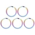 thumbnail image 1 of 5pcs llaveros llavero anillos titanio aleación llavero anillos bricolaje claves adjunto, 1 of 5