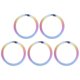 thumbnail image 1 of 5pcs llaveros llavero anillos titanio aleación llavero anillos bricolaje claves adjunto, 1 of 5