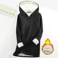 thumbnail image 3 of cocolona Womens Winter Fuzzy Hoodies Thickened Warm Fleece Hooded Sweatshirts Fashion Casual Long Sleeve Pullover Tops, 3 of 3