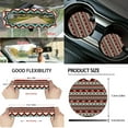 thumbnail image 5 of KUIFORTI Ethnic Style Pattern Car Seat Covers Full Set 15 Piece Seat Covers Steering Wheel Cover Seat belt Cover Pad Cup Coasters Car Garbage Bag Car Storage Box Rear View Mirror Cover Keychain, 5 of 6
