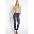 thumbnail image 6 of Kancan - Women's High Rise Button Fly Distressed Super Skinny Jeans - kc7113 ST, 6 of 9