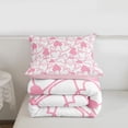 thumbnail image 5 of Erosebridal Dreamy Princess Style Twin Comforter Sets,Pink Loves Heart Bedding Set For Girls Kids, Reversible 2-Piece, 5 of 7