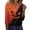 Orange-B-100709aa, variant on Trgacdwlo Womens Halloween Printed Shirts Vintage Ghost Pattern Henley Women's 3/4 Sleeve Tops Funny Pumpkin Graphic Fall Women's Tunics