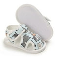 thumbnail image 5 of HBYJLZYG Baby Sandals Flat Shoes Infant First Walkers, Toddler Baby Girls And Boys Cute Sandals Printed Soft Sole Cutout Sandals, 5 of 9