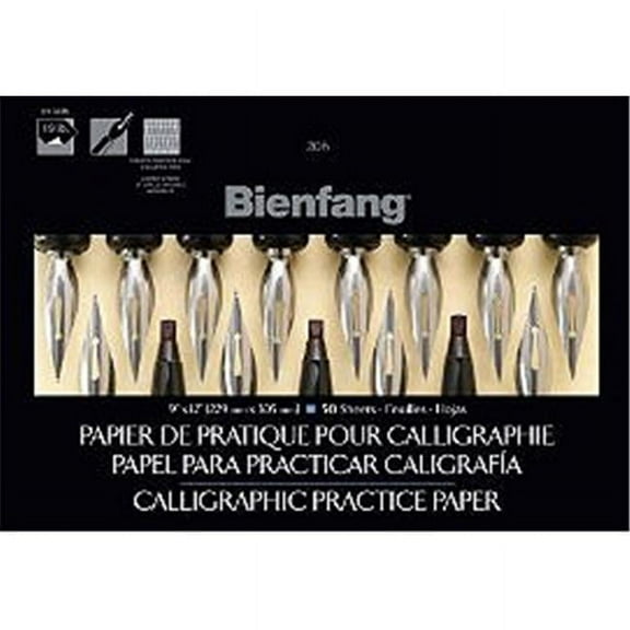 8.5 X 11 In. Bienfang Calligraphy Paper - White Parchment, 50 Sheet