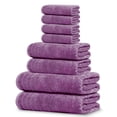 thumbnail image 1 of Tens Towels Juego de 8 Toallas, 2 XL de Baño, 2 de Mano, 4 Paños, Color Púrpura, 1 of 6