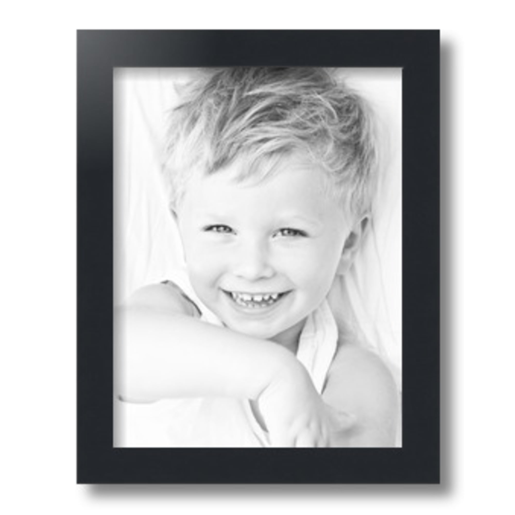 ArtToFrames 10" x 13" Black Satin Picture Frame, 10x13 inch Black MDF Poster Frame (WOM-5180), 1 Pack