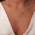 thumbnail image 3 of Women Handmade Multi Chains Cross Pendant Necklace---Product code 33945, 3 of 3