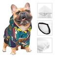 thumbnail image 3 of Fotbe Colorful Carp Streamer Sudadera con Estampado para Perros Pequeños – Suéter con Capucha para Mascotas, Tela Suave de Forro Polar con Bolsillo-X-Large, 3 of 7