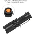 thumbnail image 2 of Mini LED Flashlights Pocket Pen Flashlight 5 Pack Ultra Bright 300 Lumens Handheld Flashlights Adjustable Focus Small for Kids Child Camping Cycling Hiking Emergency Torch Light, 2 of 7