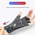 thumbnail image 4 of 1 par de guantes cortos de ciclismo Deckon, accesorios antideslizantes que absorben los golpes, guantes de bicicleta de carretera Half Deckon para deporte 2XL Kuyhfg Bienvenido a Kuyhfg, 4 of 5