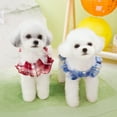 thumbnail image 6 of Dog Classic Plaid Dress for Small Medium Dogs, Puppy Bowknot Tutu Dress with D-Ring Buckle, Cute Pet Vest Dog Princess Skirt for Wedding Holiday Party Photography, 6 of 8