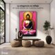 thumbnail image 3 of Cuadro Decorativo Canvas Revolution Marco Flotante Meditación Dorada 60x90 Marco plateado, 3 of 3