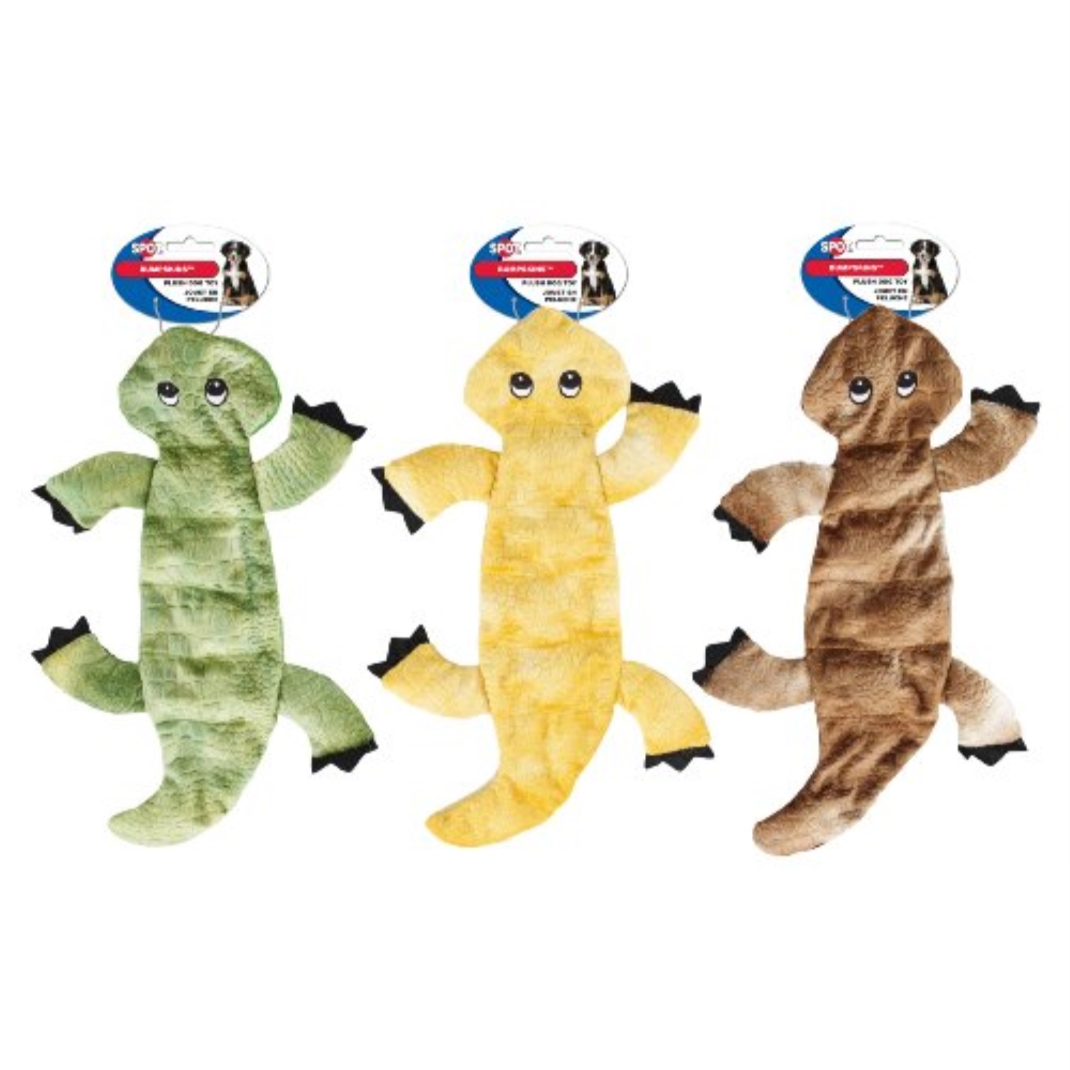 ethical pets bumpskins lizards dog toy, 14inch
