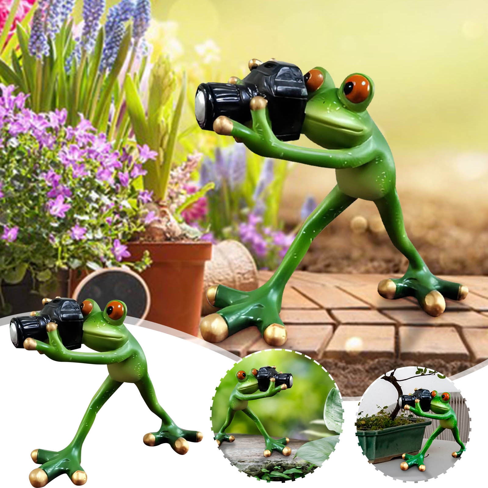 Ornements De Jardin - SANAG - Statues De Grenouille - Résine Durable