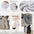 thumbnail image 3 of SUNBS Wide Leg Sweatpants for Women High Waisted Drawstring Sweat Pants With Big Patch Pockets., 3 of 9